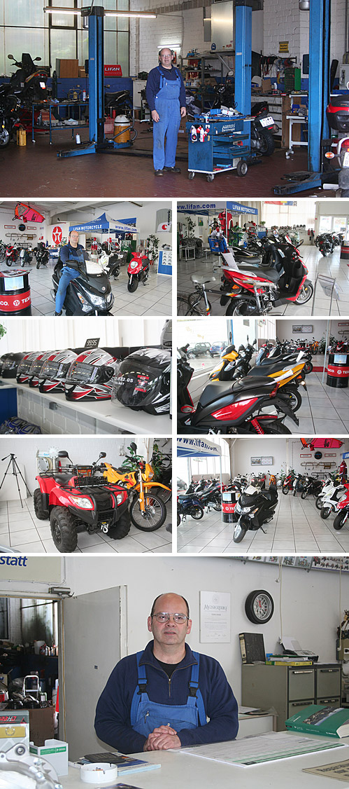 Autohaus Robin Conrad Bereits seit 1995 ist Kfz-Meister Robin Conrad selbständig - zu Beginn als Suzuki-Händler und seit 2001 als Fachunternehmen für Motorroller aller Marken unter der Bezeichnung „Scooter-Point“. Dabei stand die Erkenntnis Pate, dass man mit Motorrollern kostengünstig zur Arbeit kommen oder Kurzstrecken in der Stadt bewältigen kann. Der Geschäftsmann erkannte hier eine Marktlücke und knüpfte schnell Kontakt zu den führenden Motorroller-Herstellern. Robin Conrad führt sein Geschäft als Einzelunternehmer allein.