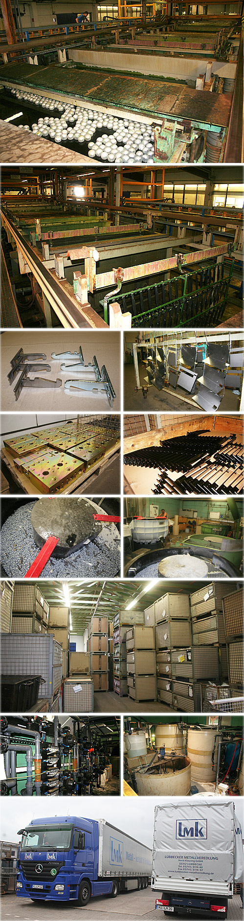 Lübbecker Metallveredelung Klausing Was als Metallschleiferei und Poliererei begann, hat sich dank der Innovationsfreude und der für einen Unternehmer unerlässlichen Risikobereitschaft zu einem Spezialbetrieb für Oberflächen-Veredelung entwickelt: Mitte der 1960-er Jahre gründete Horst Klausing sein Familienunternehmen Lübbecker Metallveredelung Klausing (LMK) - damals noch in Räumen an der Gerbergasse im Stadtzentrum von Lübbecke, baute es kontinuierlich aus und zog 1982 in einen Neubau im Industriegebiet an der Boschstraße 5 um. In der neuen Halle mit 600 Quadratmetern beschäftigte er drei Mitarbeiter. Heute beträgt die Produktionsfläche rund 3.000 Quadratmeter, und LMK hat 37 Beschäftigte. 2002 trat Sohn Denis nach Beendigung seiner Ausbildung zum Galvanotechniker und Meister als weiterer Geschäftsführer in das Familienunternehmen ein.