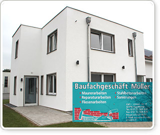 Müller Bau GmbH & Co. KG Mut, Erfahrung und keine Angst vor Arbeit: Das sind die Zutaten für einen erfolgreichen Start in die Selbständigkeit. Jakob Neufeld verfügt über alle drei Attribute. Als Maurermeister Müller ihm die Übernahme seines 1996 gegründeten und kontinuierlich ausgebauten Baugeschäftes anbot, griff Neufeld zu. Denn er wusste, worauf er sich einließ: Er hatte einige Jahre als gelernte Fliesenleger in den Unternehmen Berufserfahrung gesammelt.