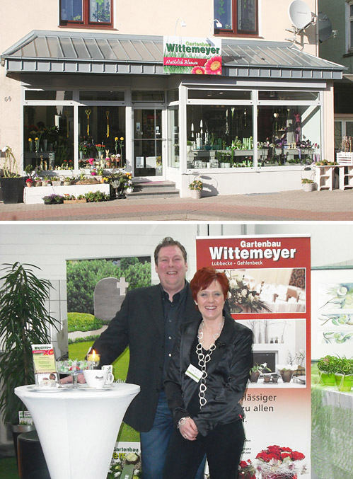 Nat&uuml;rlich stehen Ihnen die bestens geschulten Gartenbauer bei der Gartengestaltung, auf Wunsch auch mit anschlie&szlig;ender Pflege, bei Zaunbau und Pflasterarbeiten und auch bei der Grabgestaltung und -pflege kompetent zu Seite. Sie schaffen Gartenr&auml;ume passend zu jeder Situation, zu jeder Landschaftsform, zu jedem Umfeld. Sie bauen R&auml;ume zum Leben und erarbeiten f&uuml;r Sie gerne eine Gestaltungsidee, die nur auf Sie und Ihren Garten zugeschnitten ist und eine ganz neue Lebensqualit&auml;t bietet. Nutzen Sie die Kompetenz dieses Meisterbetriebes in Form von Dauerauftr&auml;gen und Sie brauchen sich um Ihren Garten und die Friedhofsarbeiten nicht zu sorgen. Das Gartenbaugesch&auml;ft Wittemeyer und sein siebenk&ouml;pfiges Fachteam bietet Ihnen mit Erfahrung, Fachwissen und viel pers&ouml;nlichem Einsatz L&ouml;sungen f&uuml;r alle "gr&uuml;nen" Angelegenheiten in Profiqualit&auml;t. Lassen Sie sich &uuml;berraschen!