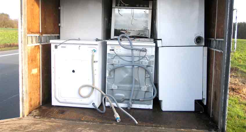 illegaler Schrottsammler