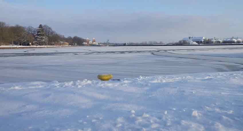 Mittellandkanal im Eis