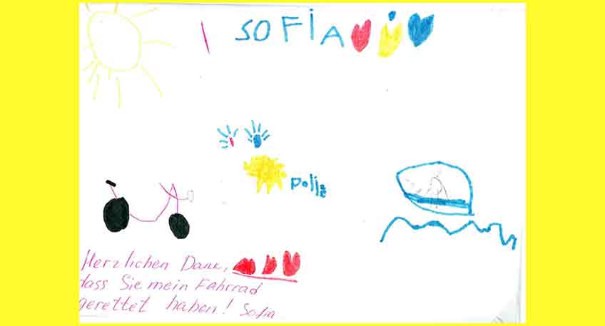 Dankesch&ouml;n-Bild an Polizei