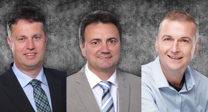 Die Aufsichtsratsmitglieder (v.l.) Harald Röhling und Dirk Schwarze wurden wieder-, Jens Tiemeyer neu gewählt.