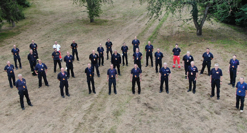 32 F&uuml;hrungskr&auml;fte von Feuerwehren, Hilfsorganisationen und Technischem Hilfswerk aus OWL haben seit Montag, 26. Juli, die Arbeit der Einsatzkr&auml;fte im hochwassergesch&auml;digten Landkreis Ahrweiler in Rheinland-Pfalz unterst&uuml;tzt.