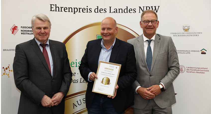 Insgesamt 93 B&auml;cker-, Fleischer-, Konditoren- und Brauhandwerksbetriebe wurden aktuell mit dem Ehrenpreis Meister.Werk.NRW des Landes Nordrhein-Westfalen ausgezeichnet, darunter auch wir, die Karl Schmidt GmbH aus Hedem mit &uuml;ber 70 Filialen im Umkreis.