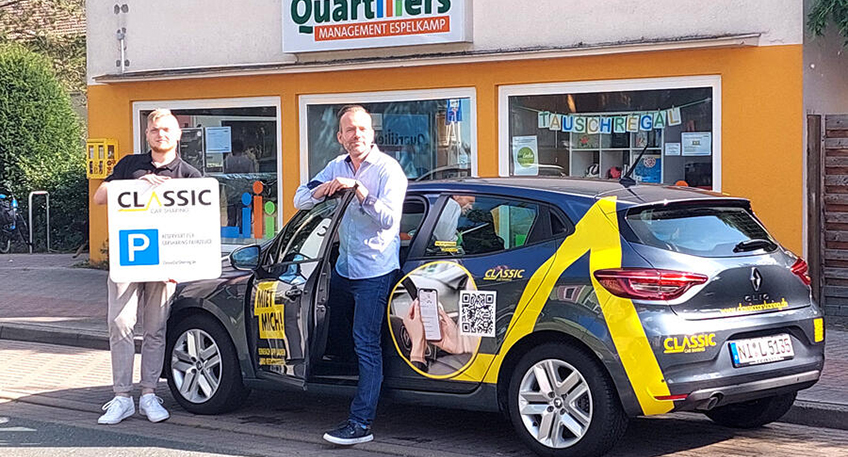 Car-Sharing, die flexible und kosteng&uuml;nstige Alternative zum eigenen Auto, ist ab sofort auch in Espelkamp m&ouml;glich.