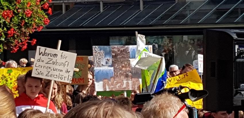 Klima-Demonstration in Minden